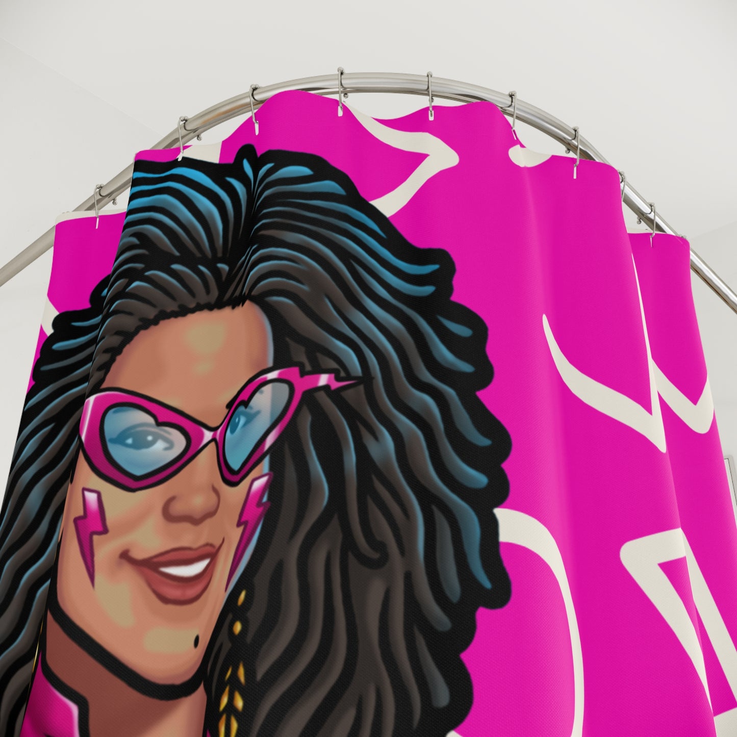 AfroFilipina Shower Curtains