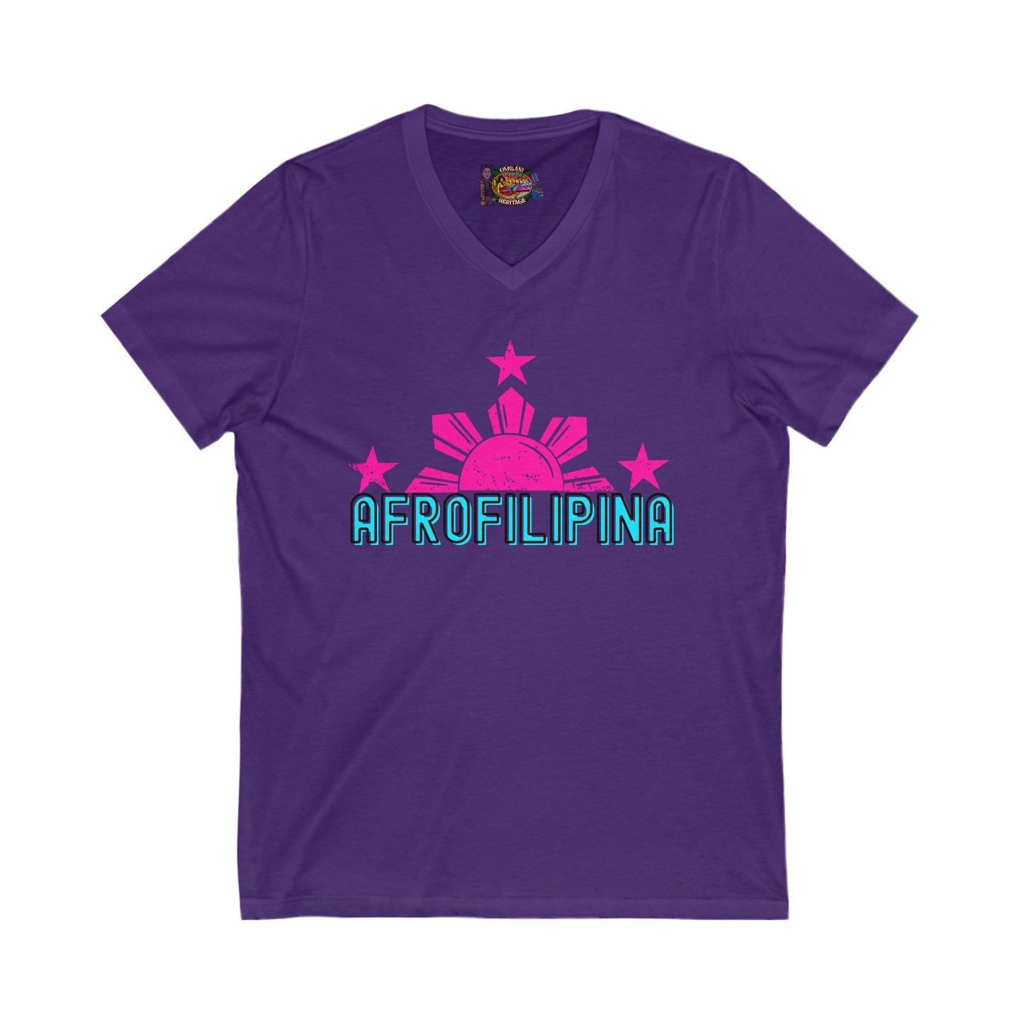 AfroFilipina Legacy Short Sleeve V-Neck Tee