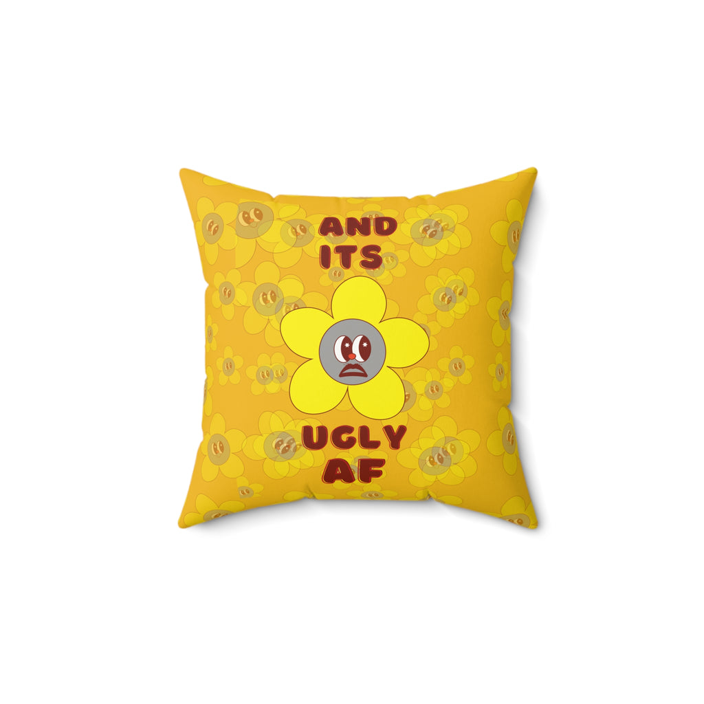 Uglees Faux Suede Square Pillow
