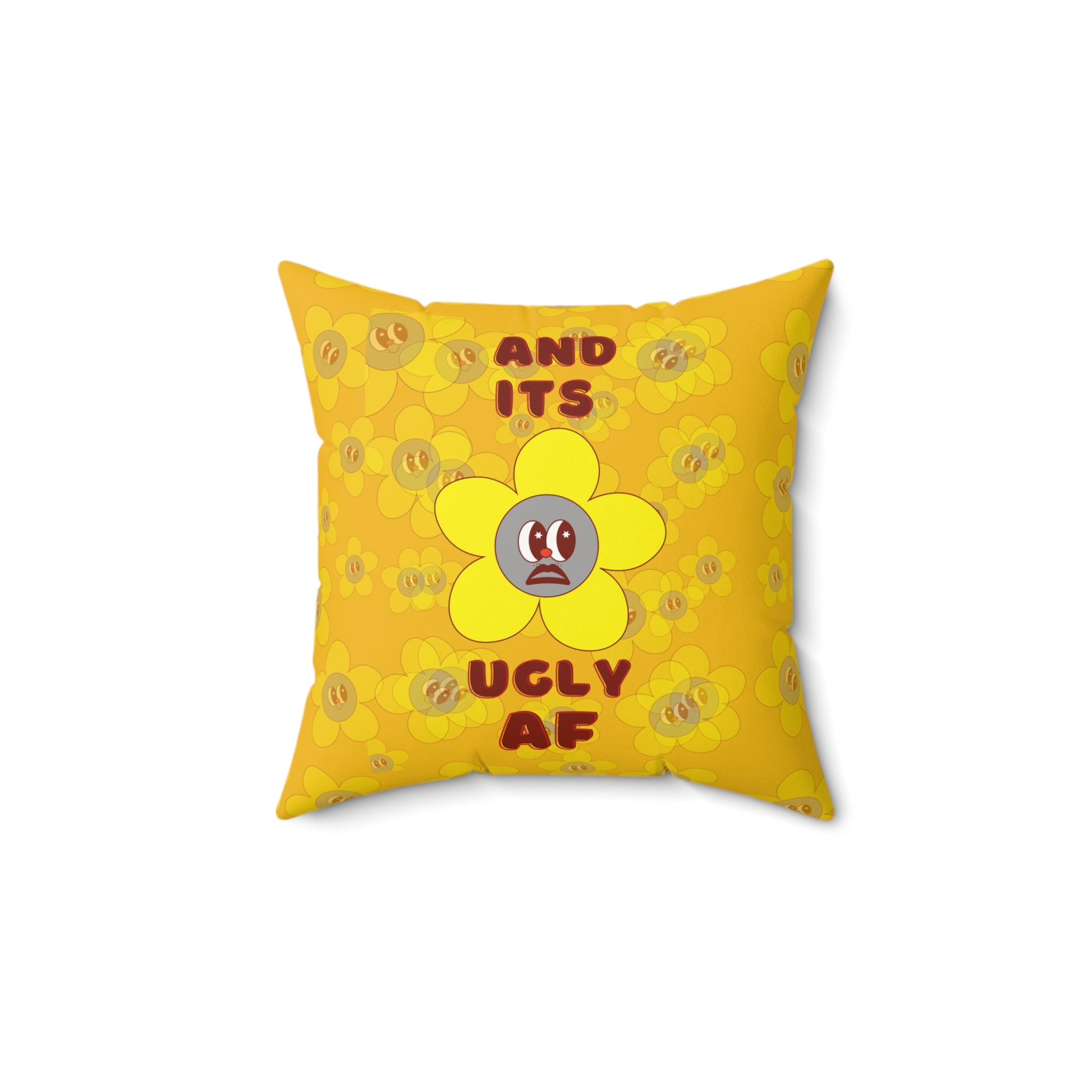 Uglees Faux Suede Square Pillow