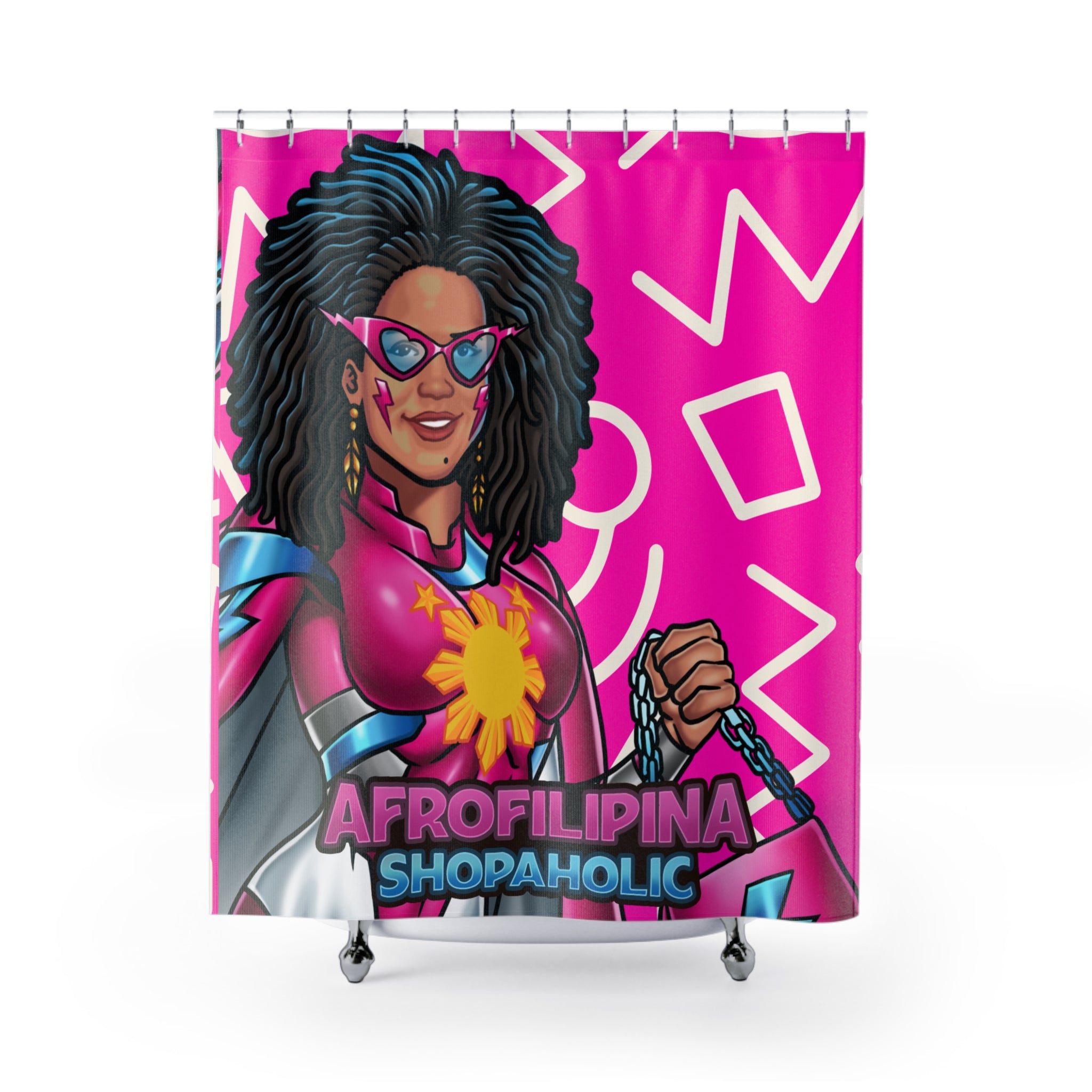 AfroFilipina Shower Curtains