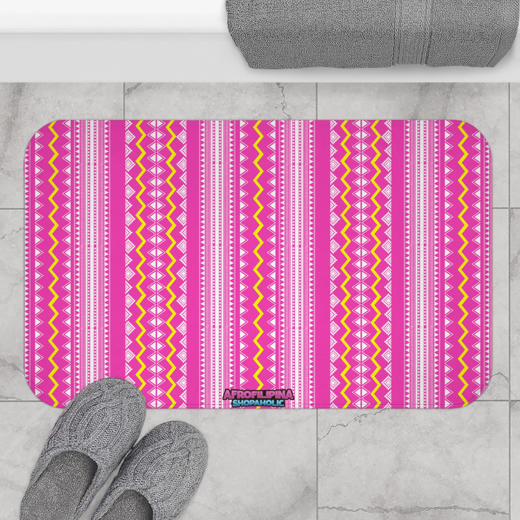 Pink Banig Blast Bath Mat