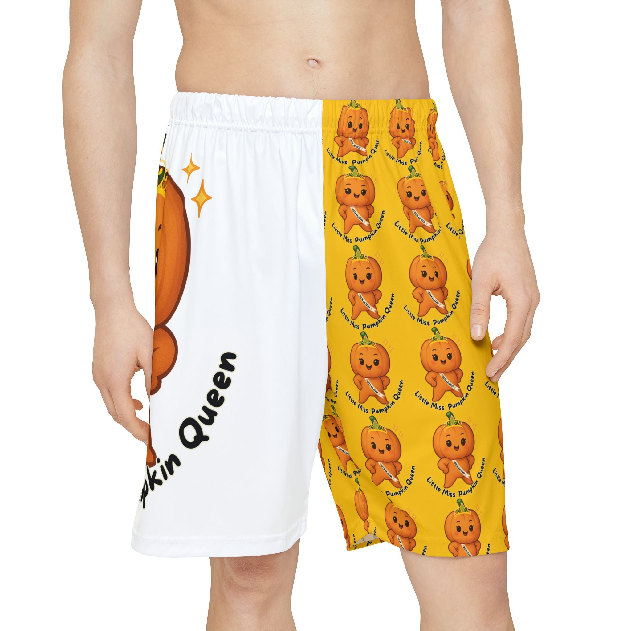 Oh My Gulay - LIttle Miss Pumpkin Basketball Shorts