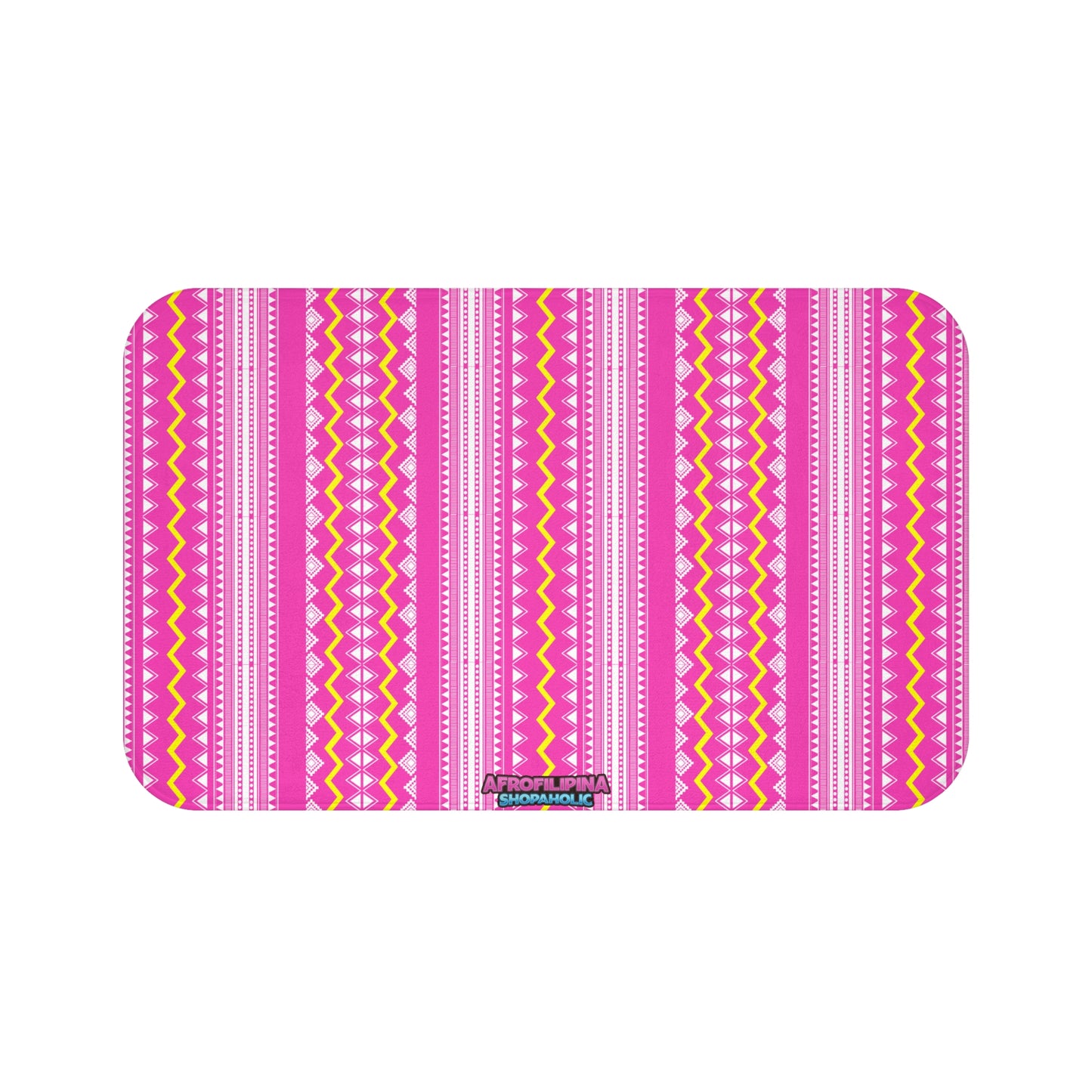 Pink Banig Blast Bath Mat