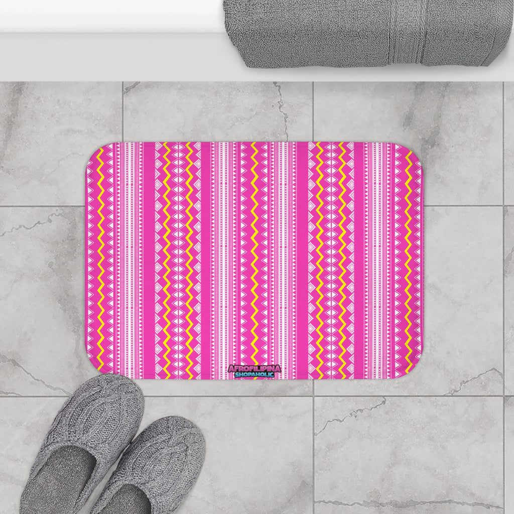Pink Banig Blast Bath Mat