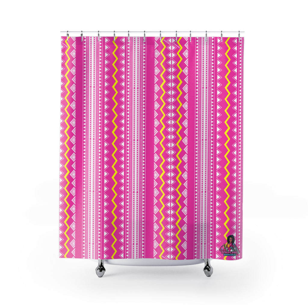 Pink Banig Blast Shower Curtains