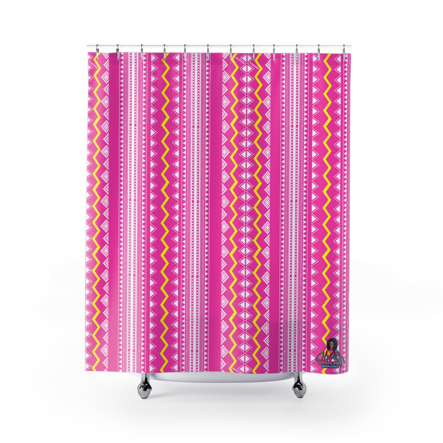 Pink Banig Blast Shower Curtains