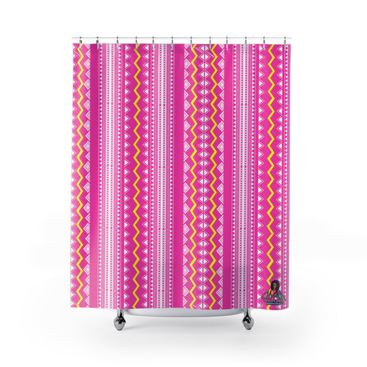 Pink Banig Blast Shower Curtains