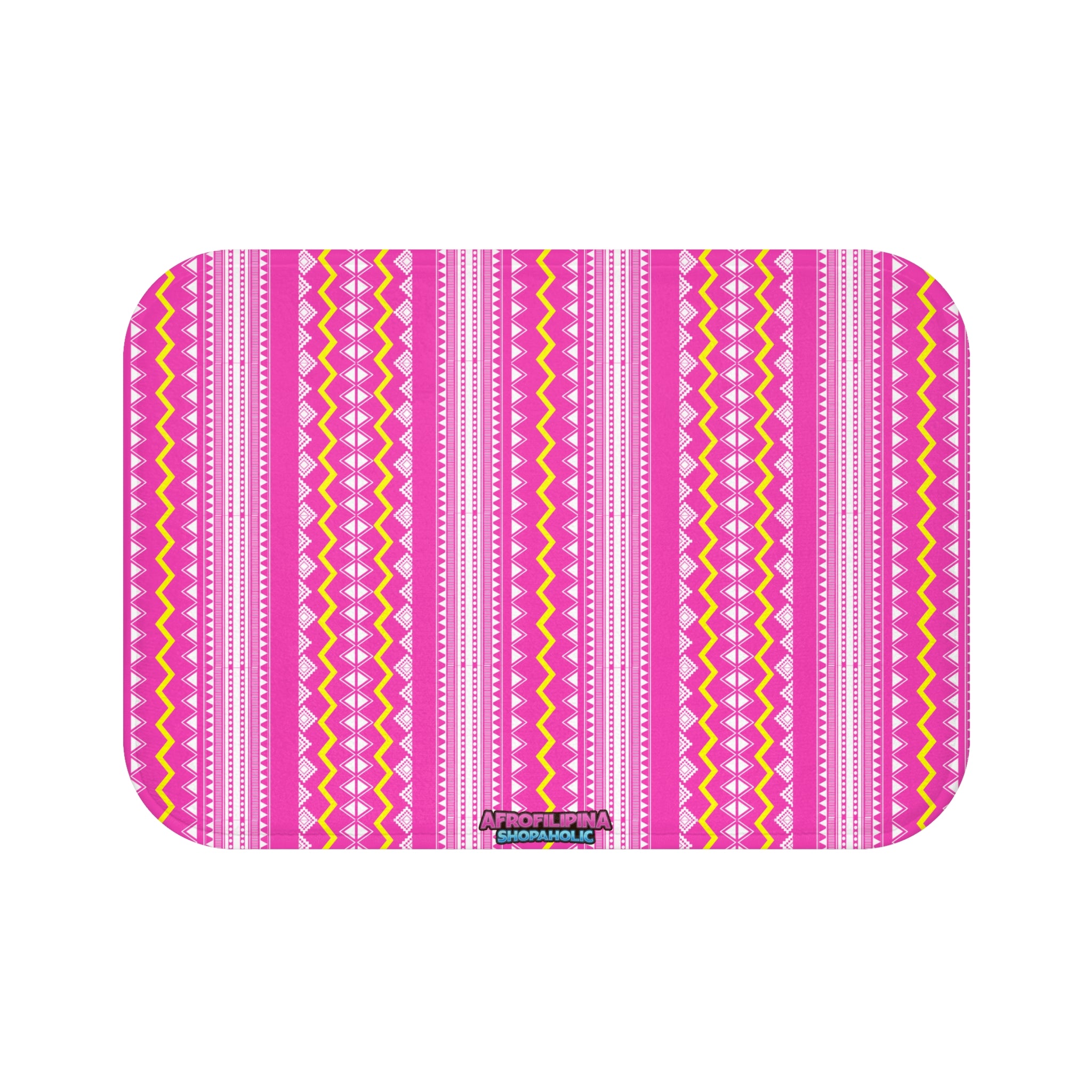 Pink Banig Blast Bath Mat