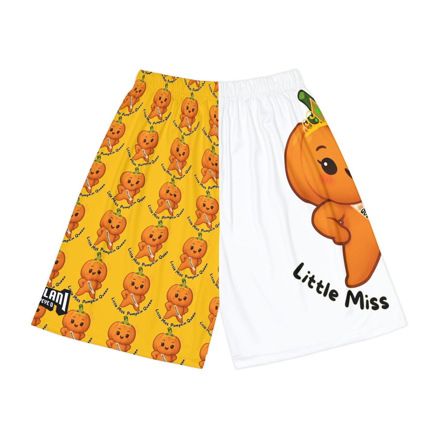 Oh My Gulay - LIttle Miss Pumpkin Basketball Shorts