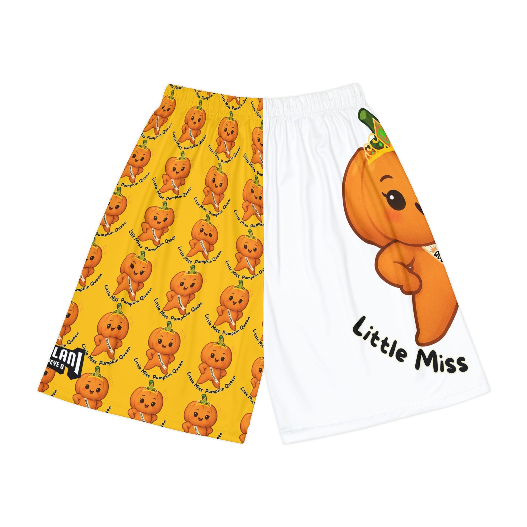 Oh My Gulay - LIttle Miss Pumpkin Basketball Shorts
