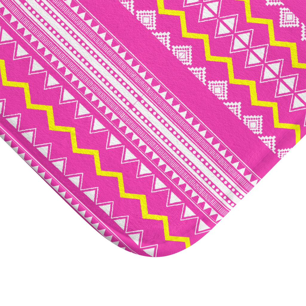 Pink Banig Blast Bath Mat