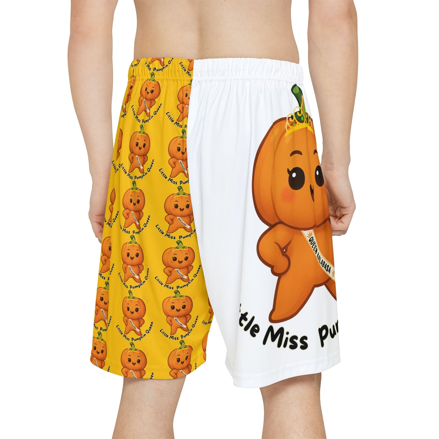 Oh My Gulay - LIttle Miss Pumpkin Basketball Shorts