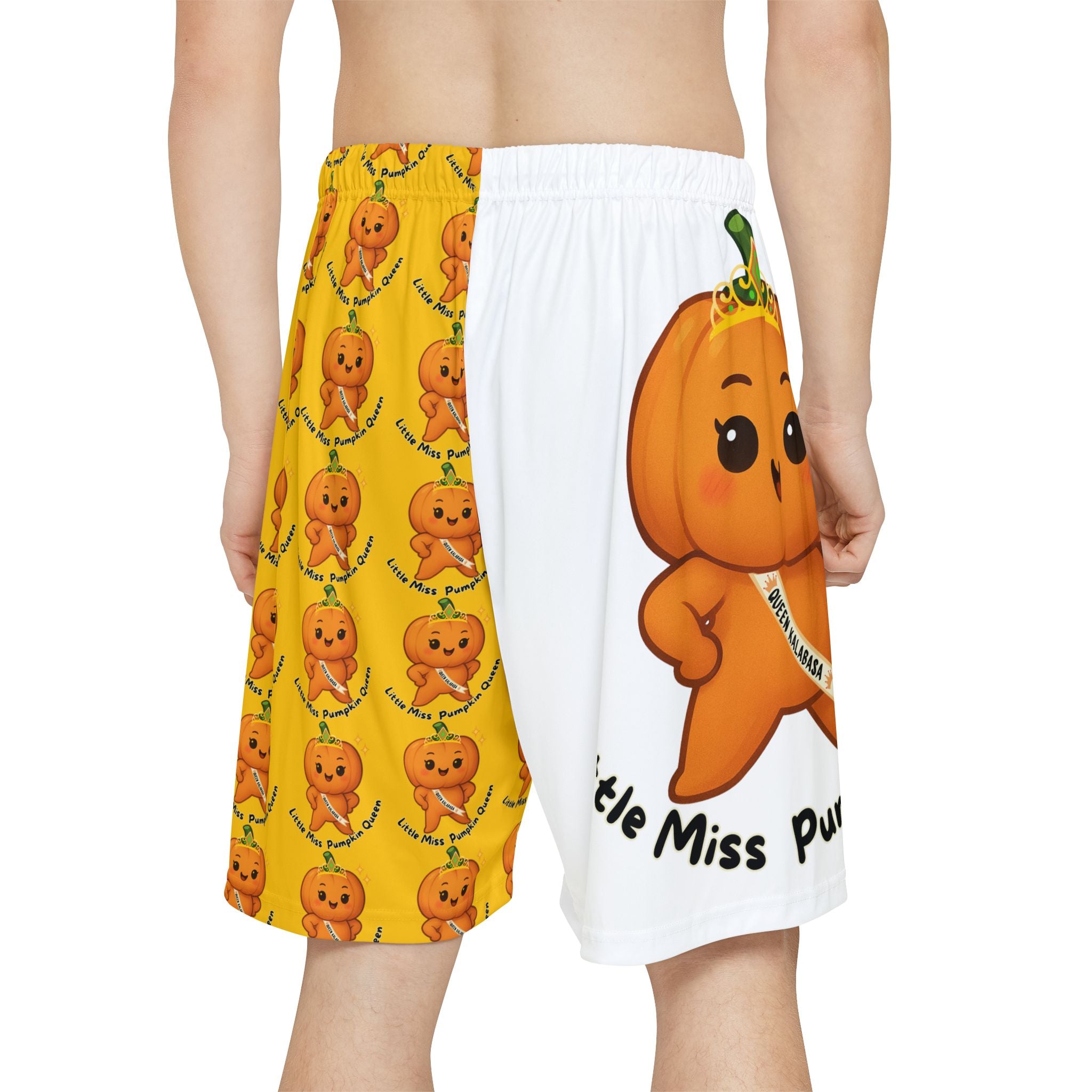 Oh My Gulay - LIttle Miss Pumpkin Basketball Shorts